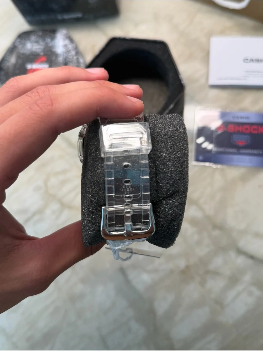 Casio G-Shock Men’s Clear/Gray Transparent Resin Watch
